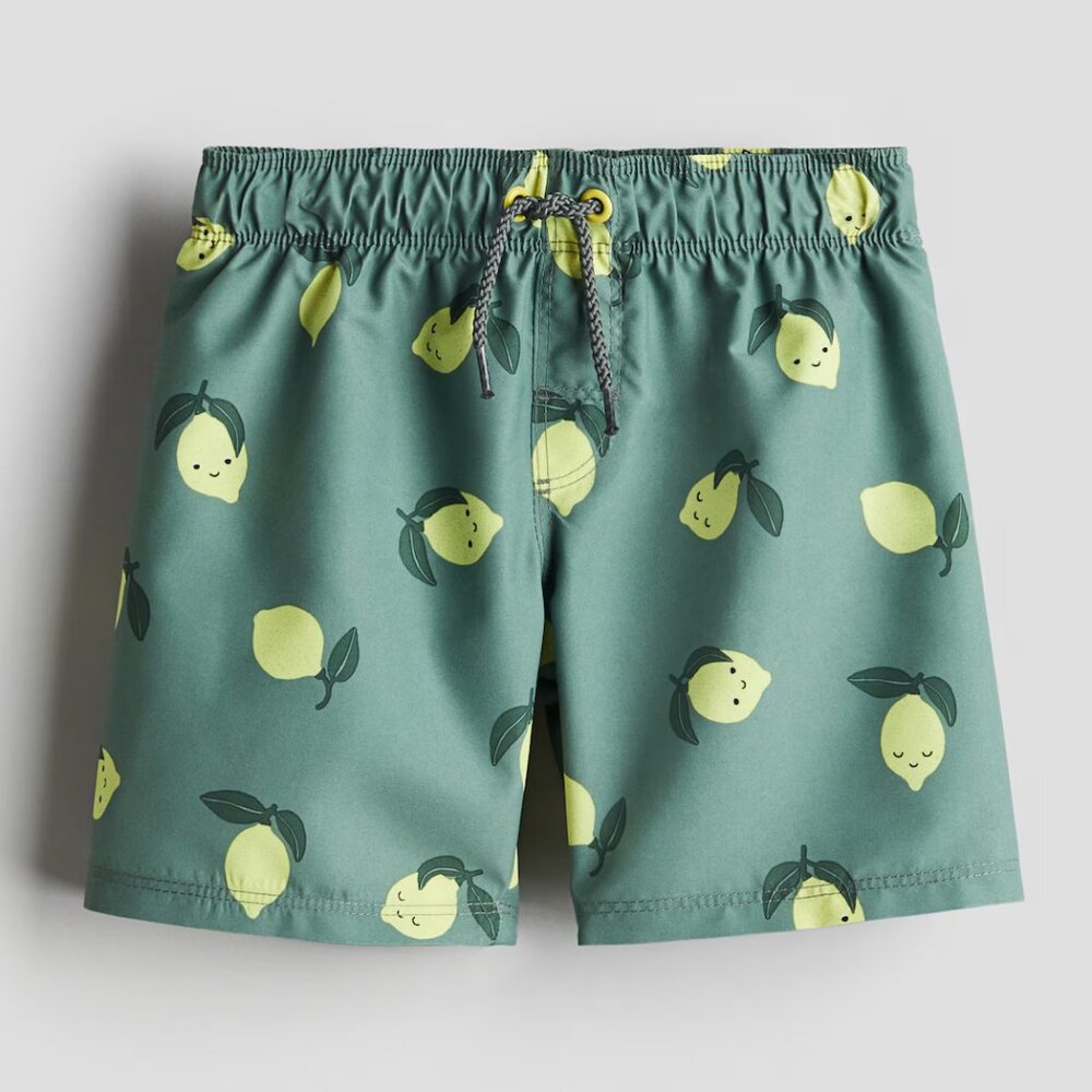 H&M Baby Lemon Print Swim Trunks - 9 - 12 months